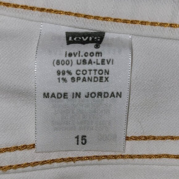 LEVI'S Low Slouch Denim Capri Jeans, Size 15 - Picture 4 of 4